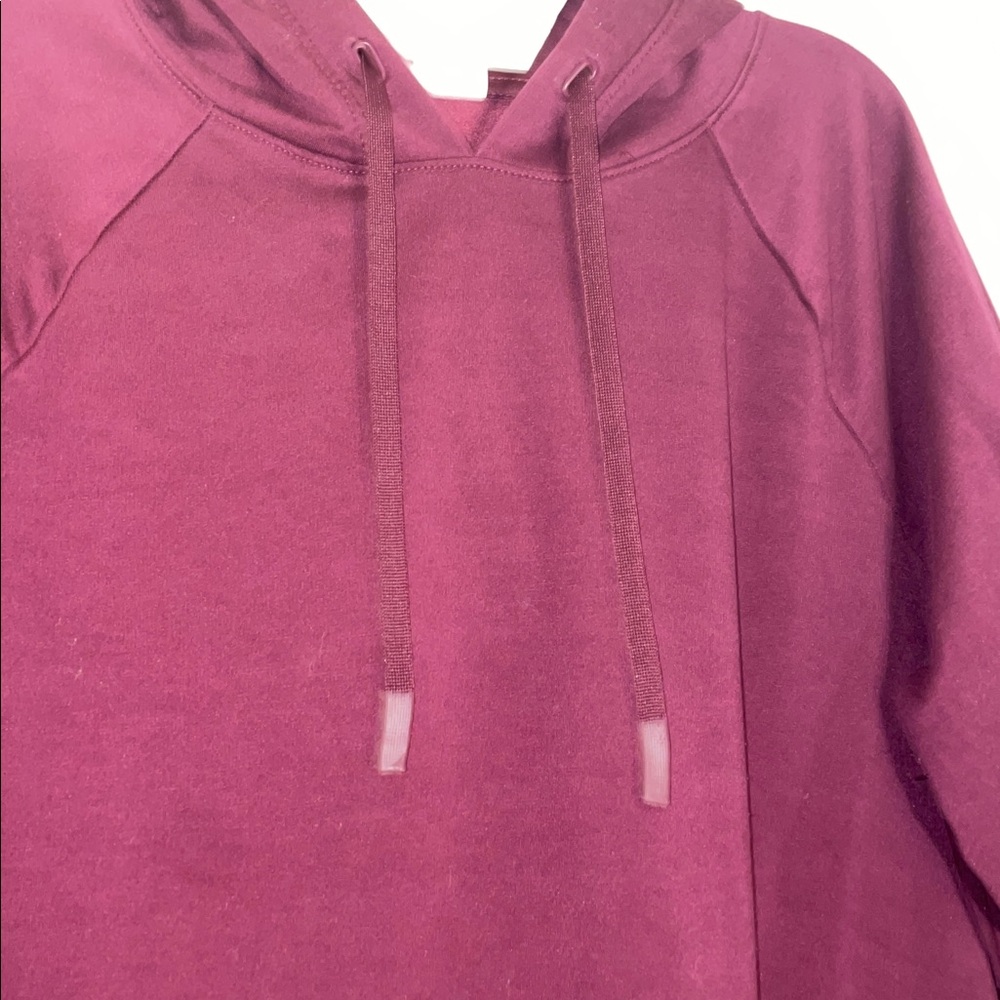 Athletic Burgundy Knitlined Hoodie with Kangaroo pocket XXL